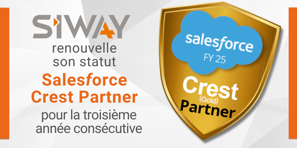 SIWAY renouvelle son statut Salesforce Crest Partner