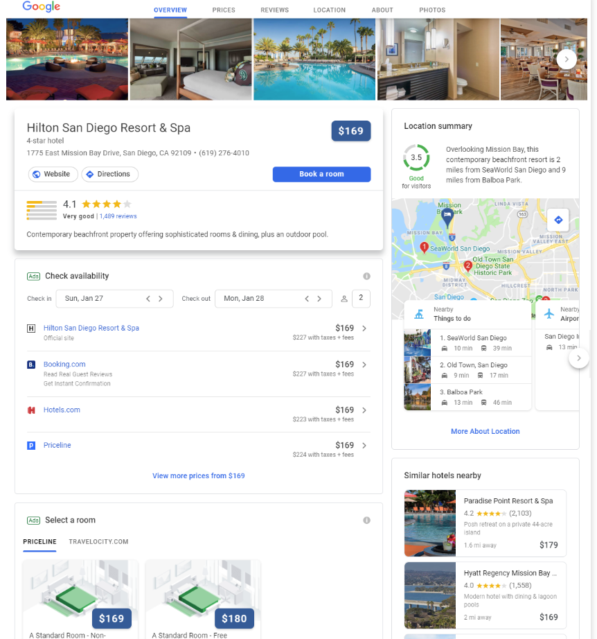 Serp Hotel Pack USA