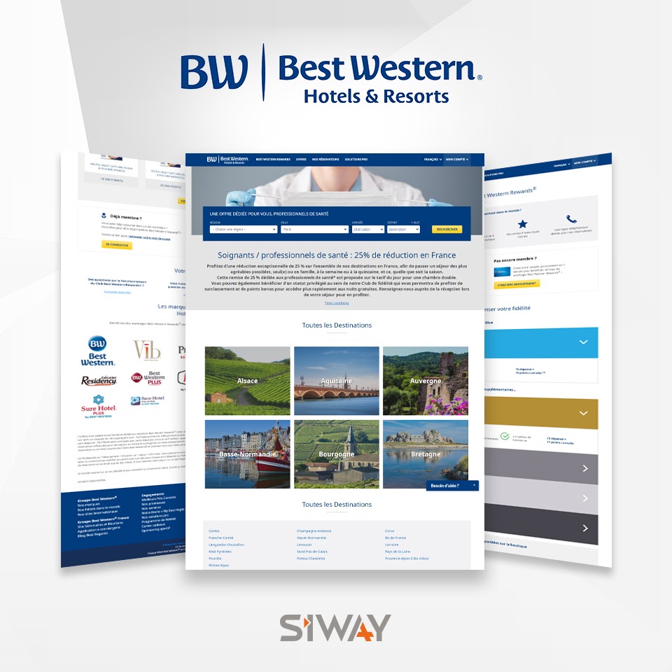 Best Western - BestWestern France - Déploiement d’une page dédiée aux professionnels de santé