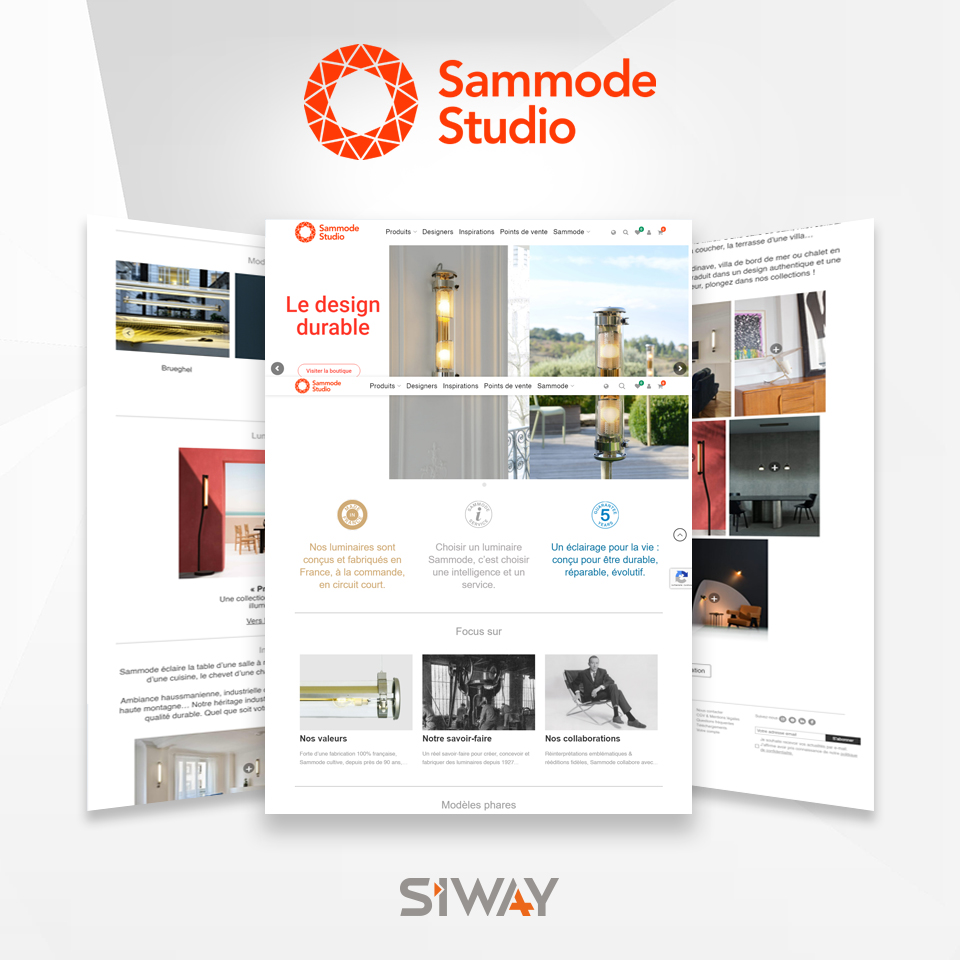 Refonte du site e-commerce Sammode studio