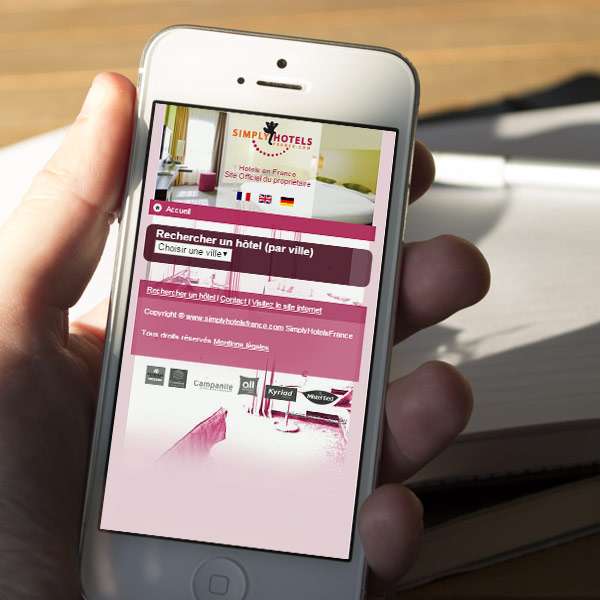 Création du site mobile Simply Hôtels France