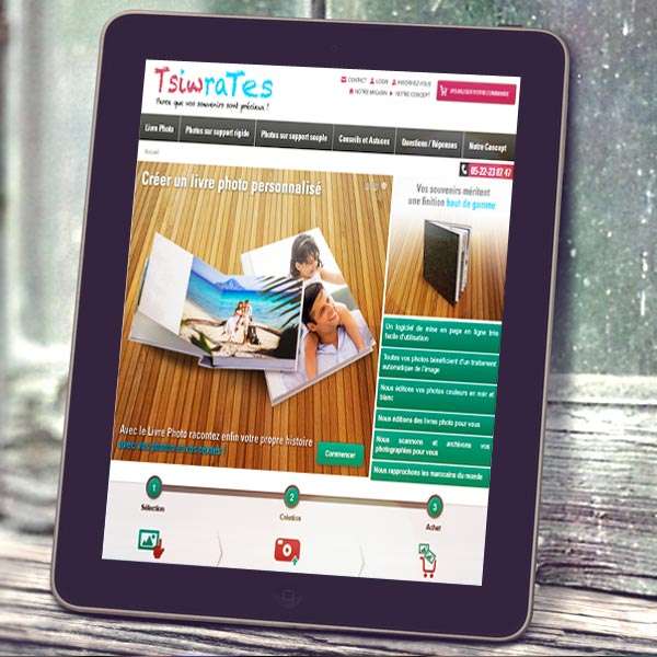 Réalisation de la plateforme Tsiwrates.ma